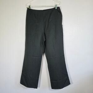 Cintas Black Bootcut Work Uniform Pants Elastic Waist Womens M